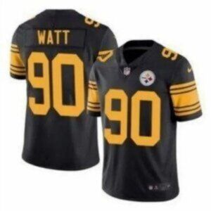 TJ Watt Pittsburgh Steelers #90 Jersey black